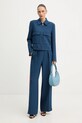 Patrizia Pepe spodnie 8P0795.A688 niebieski SS26