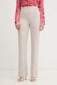 Patrizia Pepe spodnie tkanina beżowy 8P0800.A498