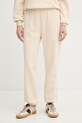 Patrizia Pepe spodnie dresowe bawełniane bawełna beżowy 8P0802.J079