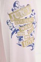 Juicy Couture spodnie dresowe welurowe Wrap You Up różowy JCNBJ126452