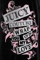 Juicy Couture spodnie dresowe welurowe Wrap You Up czarny JCNBJ126452