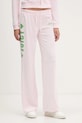 Juicy Couture spodnie dresowe Angel dzianina różowy JCNBJ126454