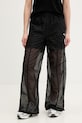 Puma spodnie dresowe Dare to Woven tkanina czarny 634598