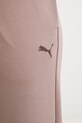 Puma spodnie dresowe damskie bawełniane Essential Elevated brązowy 691817