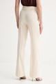 Odzież ERMANNO Firenze spodnie garniturowe damskie z lnem D48EP069ER3 beżowy