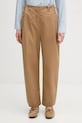 Barbour spodnie Alara bawełna brązowy LTR0411