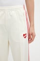 adidas Originals spodnie dresowe damskie beżowy KQ8056