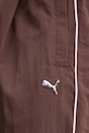 Παντελόνι φόρμας Puma Piping Relaxed Woven καφέ 634559