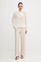OUI spodnie 91737 beżowy SS26