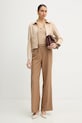 Hlače Morgan PFALI.F bež SS26