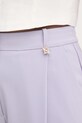 Elisabetta Franchi spodnie damskie fioletowy PA16761E2