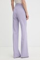 Odzież Elisabetta Franchi spodnie damskie PA17161E2 fioletowy
