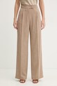 Liu Jo spodnie z elastanem beżowy WA6167.T332A
