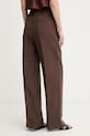 Oblečenie Liu Jo nohavice dámske s lyocellom WA6480.T4818 hnedá