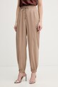 Liu Jo spodnie z elastanem beżowy TA6154.TS922