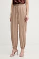 Liu Jo spodnie z elastanem beżowy TA6154.TS922