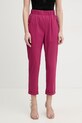 Liu Jo spodnie z elastanem różowy TA6255.TS922
