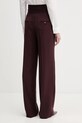 Odzież Marella spodnie ACERBO 2613131021200 bordowy