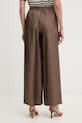 Odzież Marella spodnie damskie jedwabne MLMQUIZ 2613131105200 brązowy