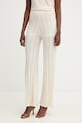Παντελόνι Marella MLMTILDE λεπτό μοτίβο μπεζ 2613331015200