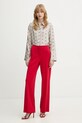 Marella spodnie Emme by Marella 2615781031200 czerwony SS26