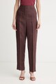 Marella брюки для женщин из льна FRAGOLA коричневый 2613131052200