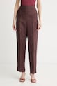Marella брюки для женщин из льна FRAGOLA коричневый 2613131052200