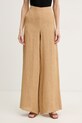 Marella spodnie lniane OTTELIA tkanina beżowy 2613131062200