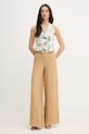 Marella spodnie lniane OTTELIA 2613131062200 beżowy SS26