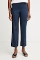 Marella штани жіночі з бавовною Emme by Marella темно-синій 2615131072200