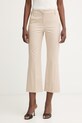 Marella штани жіночі з бавовною Emme by Marella бежевий 2615131072200