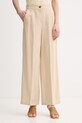 Marella spodnie damskie z lnem Emme by Marella beżowy 2615131102200