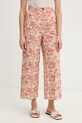 Marella spodnie damskie z lnem Emme by Marella pomarańczowy 2615131172200