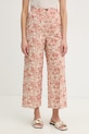 Marella spodnie damskie z lnem Emme by Marella pomarańczowy 2615131172200