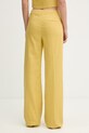 Odzież iBlues spodnie straight damskie z dodatkiem lnu CANALE 2617131112200 żółty
