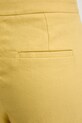 iBlues spodnie straight damskie z dodatkiem lnu CANALE żółty 2617131112200
