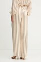 Odzież Simona Corsellini spodnie P26CPPA00901 beżowy