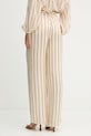 Odzież Simona Corsellini spodnie P26CPPA00901 beżowy