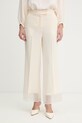 Simona Corsellini spodnie z elastanem beżowy P26CPPA00701
