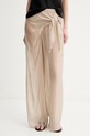 Calvin Klein панталон дамски с вискоза бежов LV00Q61157