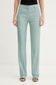 Simona Corsellini spodnie tkanina turkusowy P26CPPA01801