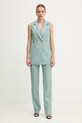 Simona Corsellini spodnie P26CPPA01801 turkusowy SS26