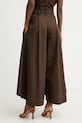 Odzież Simona Corsellini spodnie damskie bawełniane P26CPPGC0102 brązowy