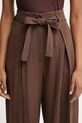 Simona Corsellini spodnie damskie z wiskozą brązowy P26CPPA00401