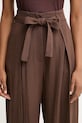 Simona Corsellini spodnie damskie z wiskozą brązowy P26CPPA00401
