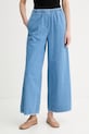 American Vintage jeansy wide leg damskie niebieski IZE10A