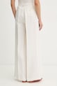 Odzież Twinset spodnie z dodatkiem lnu 261TP2454 beżowy