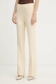Twinset spodnie z elastanem beżowy 261TP2225