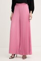 Twinset spodnie tkanina różowy 261TP2561
