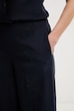 Twinset παντελόνια γυναικεία με βισκόζη σκούρο μπλε 261TE2023